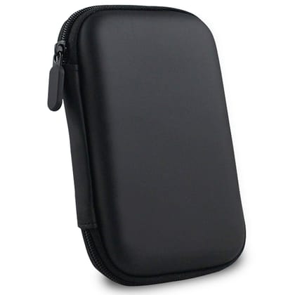 Premium Silicone Protective Case for External Portable Hard Drive 2.5" 6.35cm (Up to 5TB) – Black