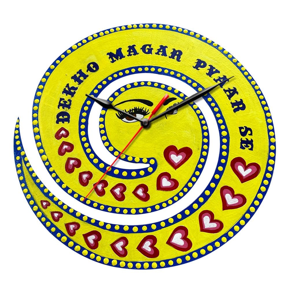 Pop Art on Spiral Clock DIY Kit by Penkraft