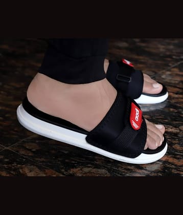Aadi Black Men's Slide Flip Flop