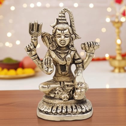 Brass Shiv Ji God Idol - Religious Brass Statue, Height : 3 Inch (BSMAS1529 C)
