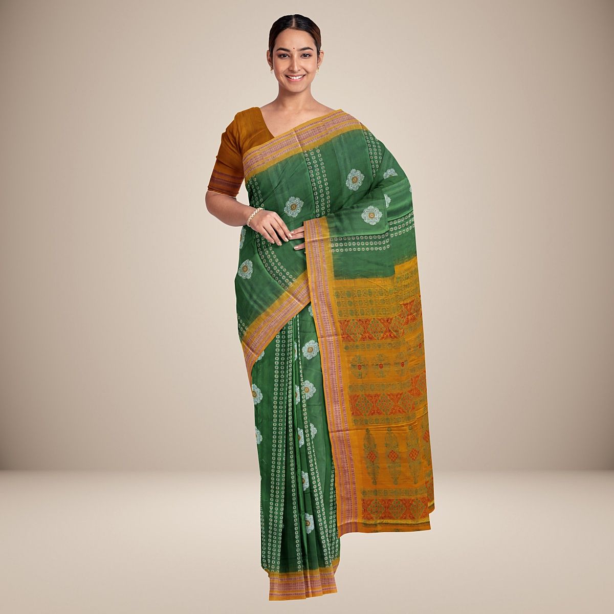Bomkai Cotton Saree