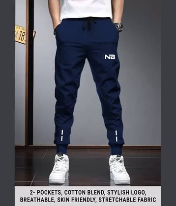 Lieo Trend Indigo Polyester Blend Men's Trackpants ( Pack of 1 )
