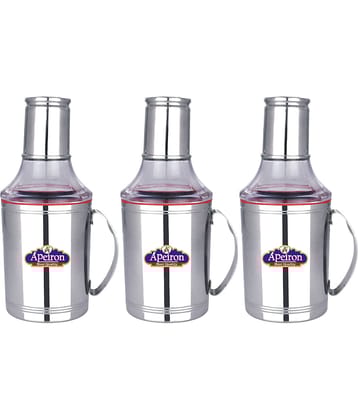 APEIRON STAINLESS Steel Oil Container/Dispenser Set of 3 750 mL