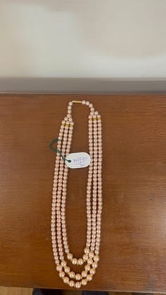 ladi pink white moti swagat mala