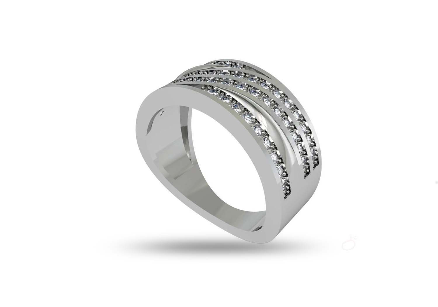 Ride the Wave Mens Ring