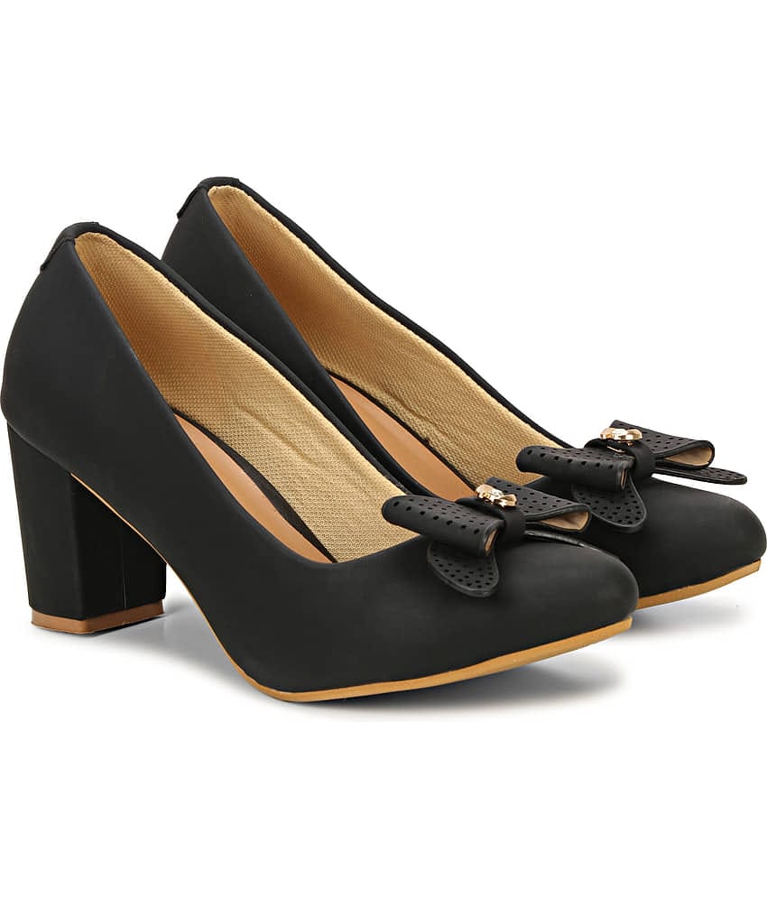 Commander Shoes Black Women's Pumps Heels