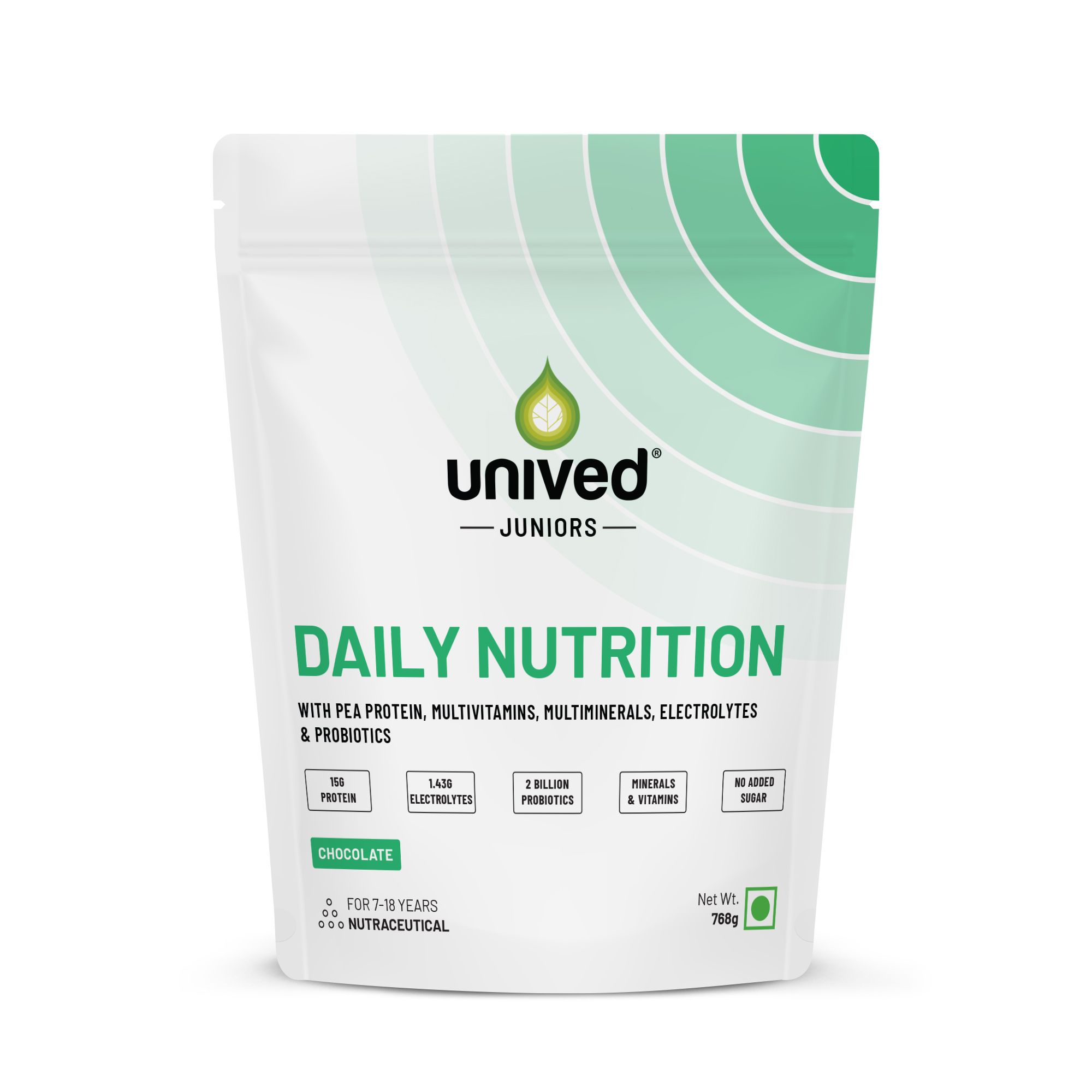 Unived Kids Daily Nutrition Drink for Growth and Immunity Chocolate