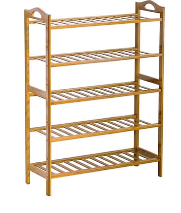 Shopper52 Wooden 5 Tier Shoe Rack