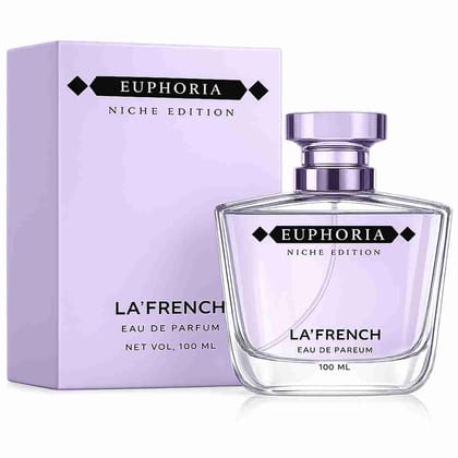 La French Euphoria Perfume for Men & Women 100ml | Long Lasting Sweet Floral Fruity Fragrance | Premium Unisex Eau De Parfum | Energetic & Addictive Scent La French Euphoria Perfume for Men & Women 100ml | Long Lasting Sweet Floral Fruity Fragrance | Premium Unisex Eau De Parfum | Energetic & Addictive Scent