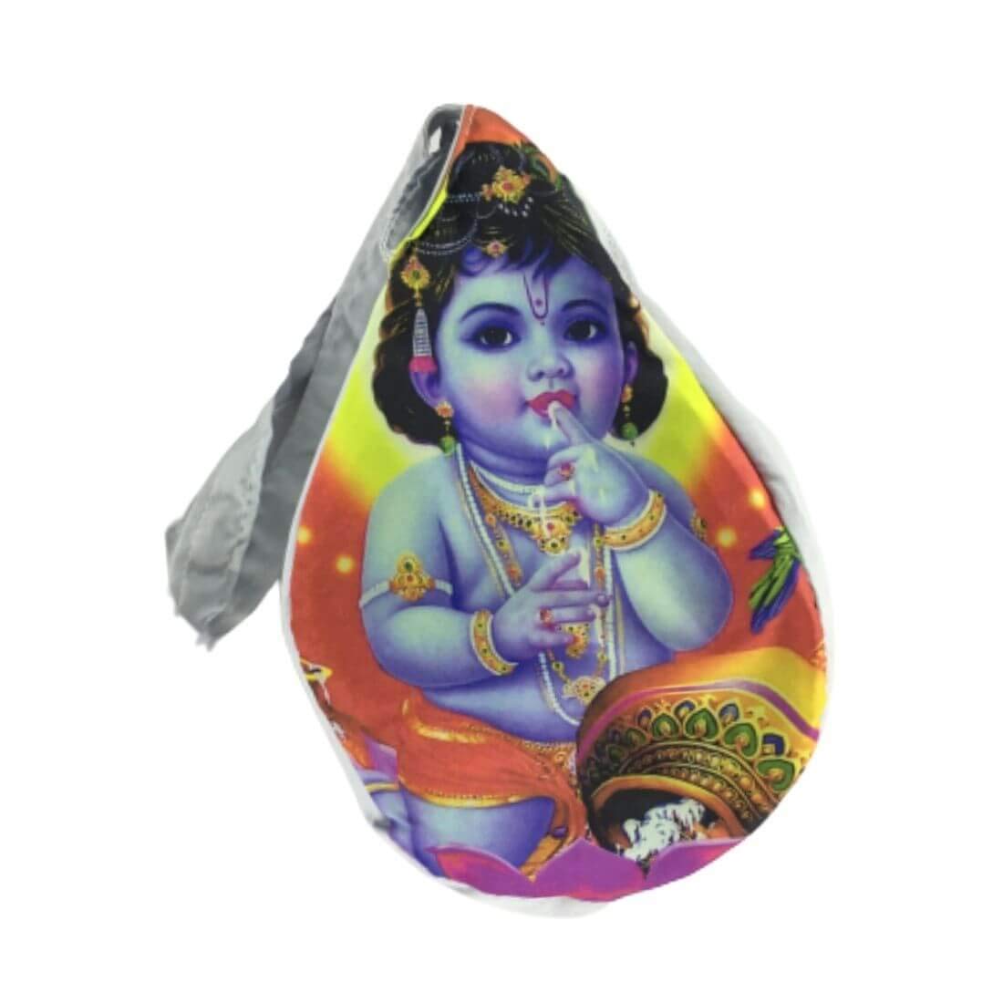 MAYAPURI Printed Japa Bag/Chanting Bag/Gomukhi Bead Bag with Zip Pocket (Pack of 1)