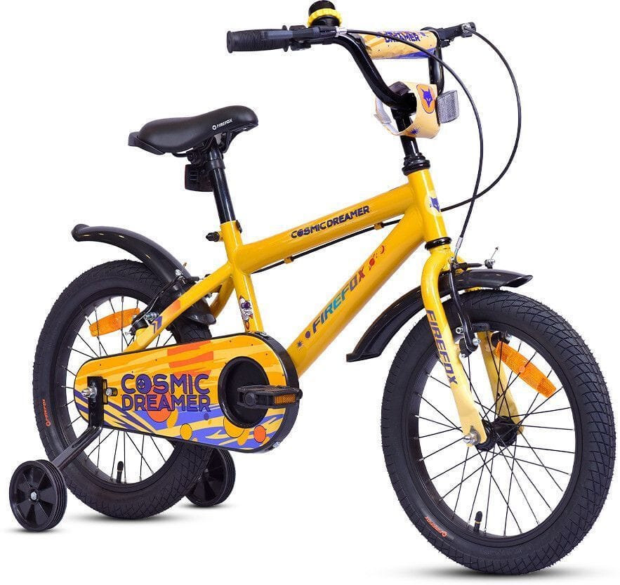 FIREFOX Cosmic Dreamer 16T Roadster Cycle (Single Speed, Yellow, Rigid)