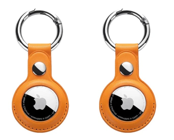 London - AirTag Custom Soft Leather Protective Holders