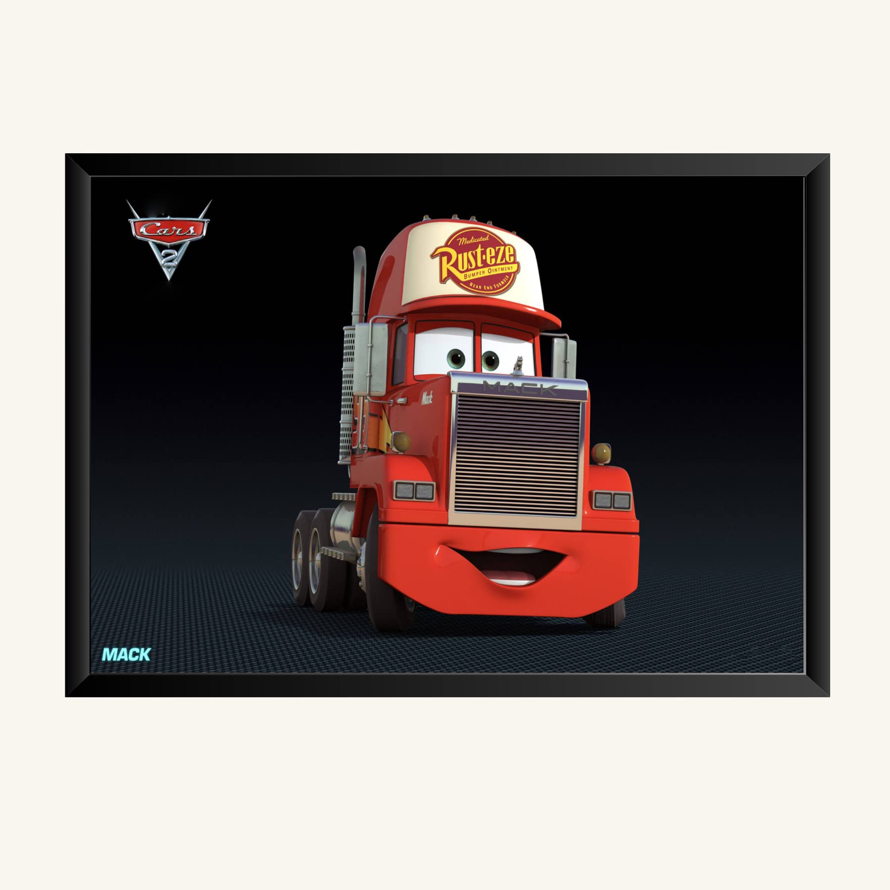 NOKKES Pixar Mack Cars 2 Photo Frame Poster 8X12inch Photo Mate Paper Wall Decoration For Home Office Wall Photo Frame Poster