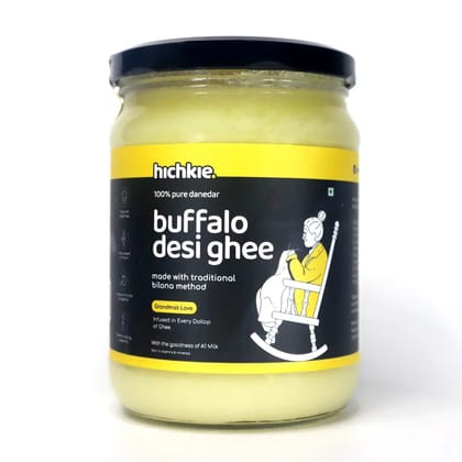 Buffalo Desi Ghee 500 ml | Bilona Method | Curd-Churned | Lab Tested. Buffalo Desi Ghee 500 ml | Bilona Method | Curd-Churned | Lab Tested.