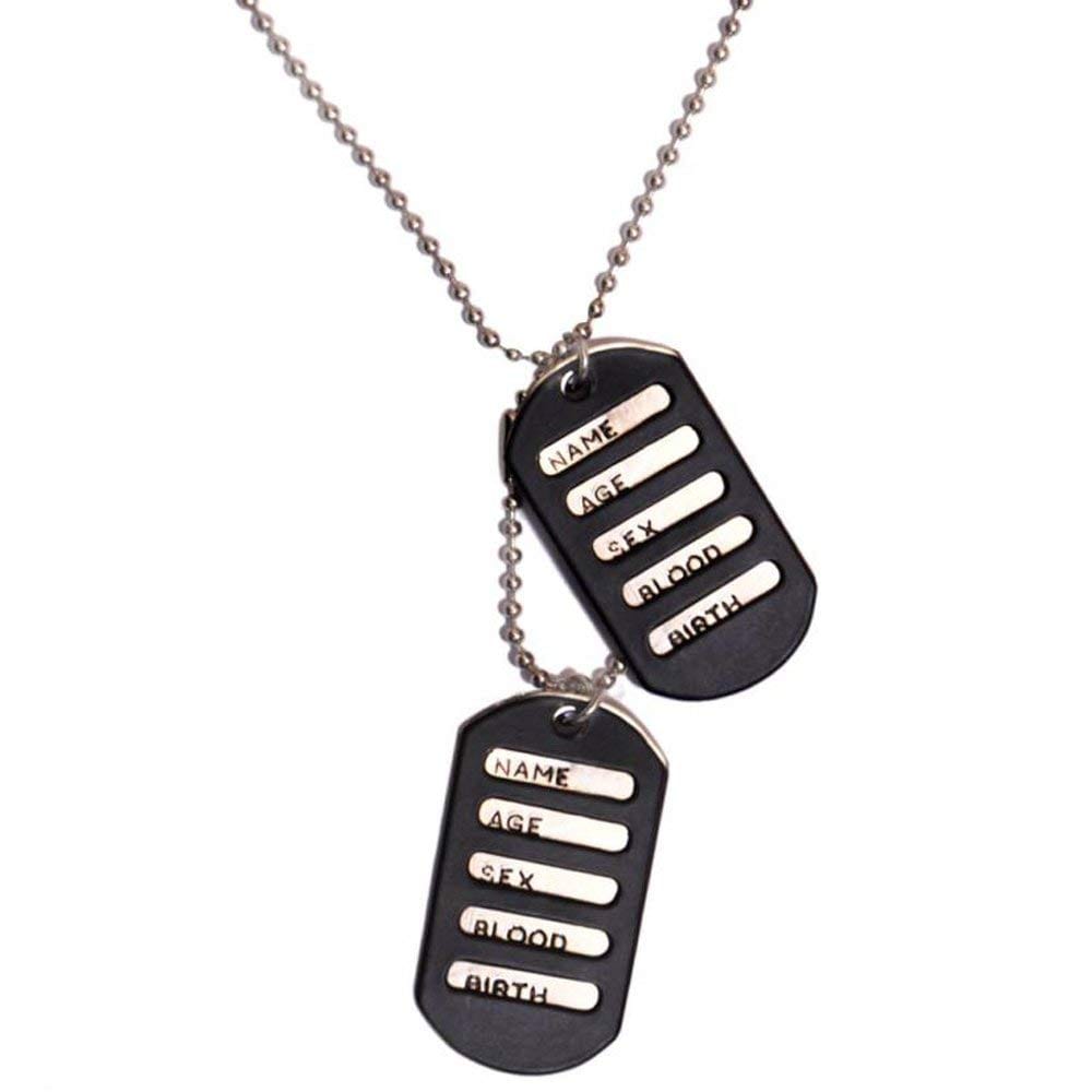 Nawani Dog tag Chain Dog Tag Alloy Pendant with Chain.