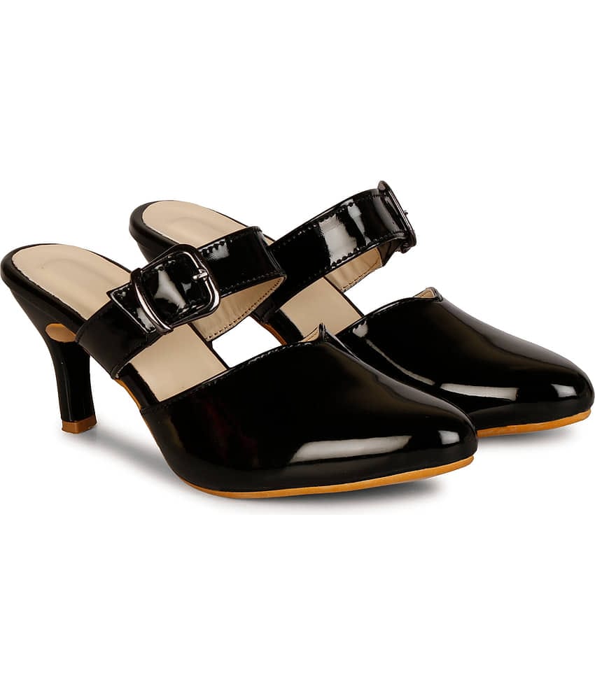 Saheb - Black Women's Mules Heels