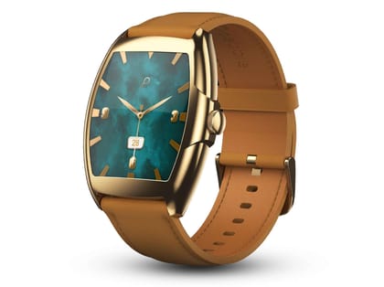 Pebble Regal 1.77" True HD Display Smartwatch, Bluetooth Calling, DIY Watch Faces,  Health Monitoring, Multiple Sports Modes - for Men & Women - Brown