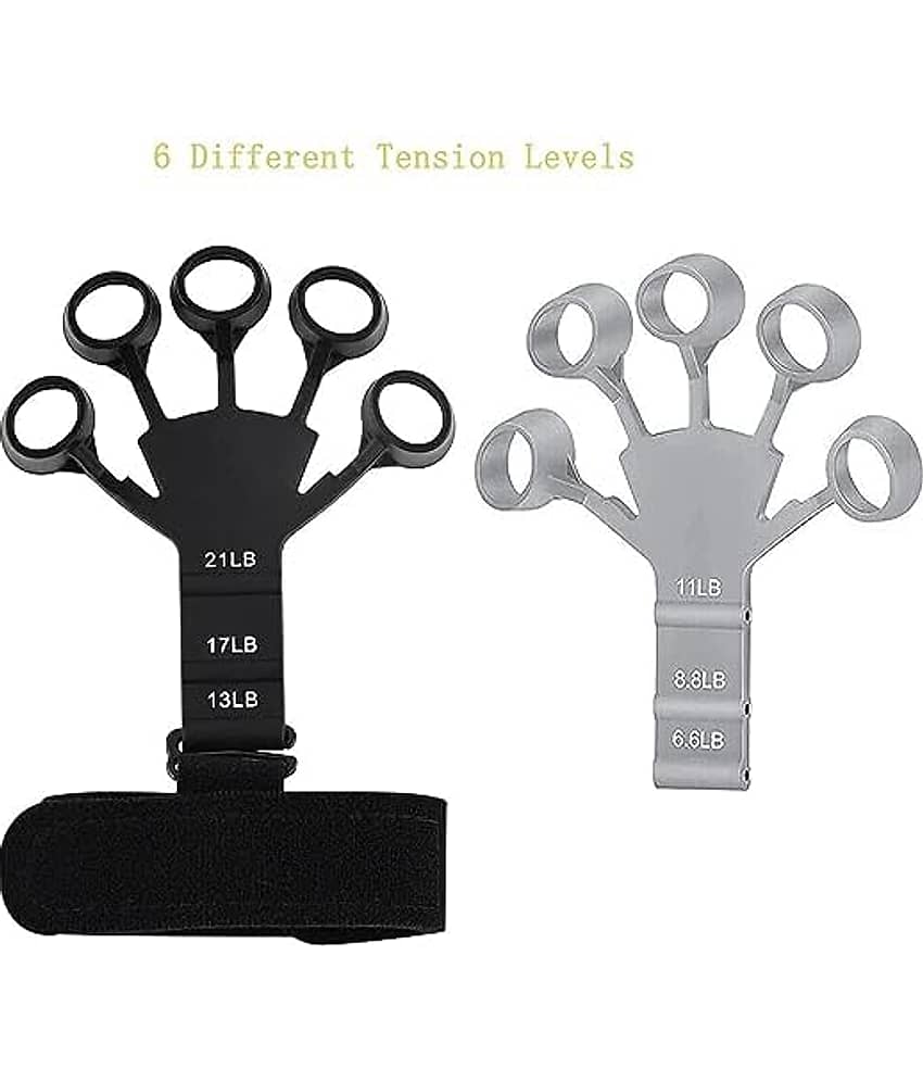 New Grip Strength Trainer, Finger Strengthener, Gripster Exerciser & Hand Strengthener, Hand Grips for Strength Training, Gripper Strengthening Equipment for Therapy, (Pack of 2)