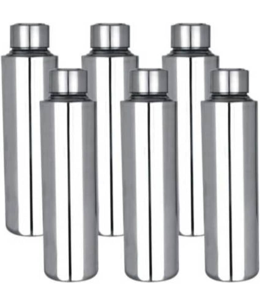 APEIRON na Silver 1000 mL Stainless Steel Fridge Bottle set of 6