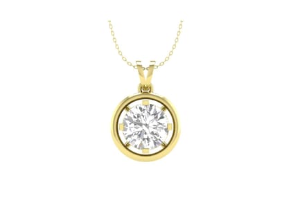 Gold Aureole Round Necklace