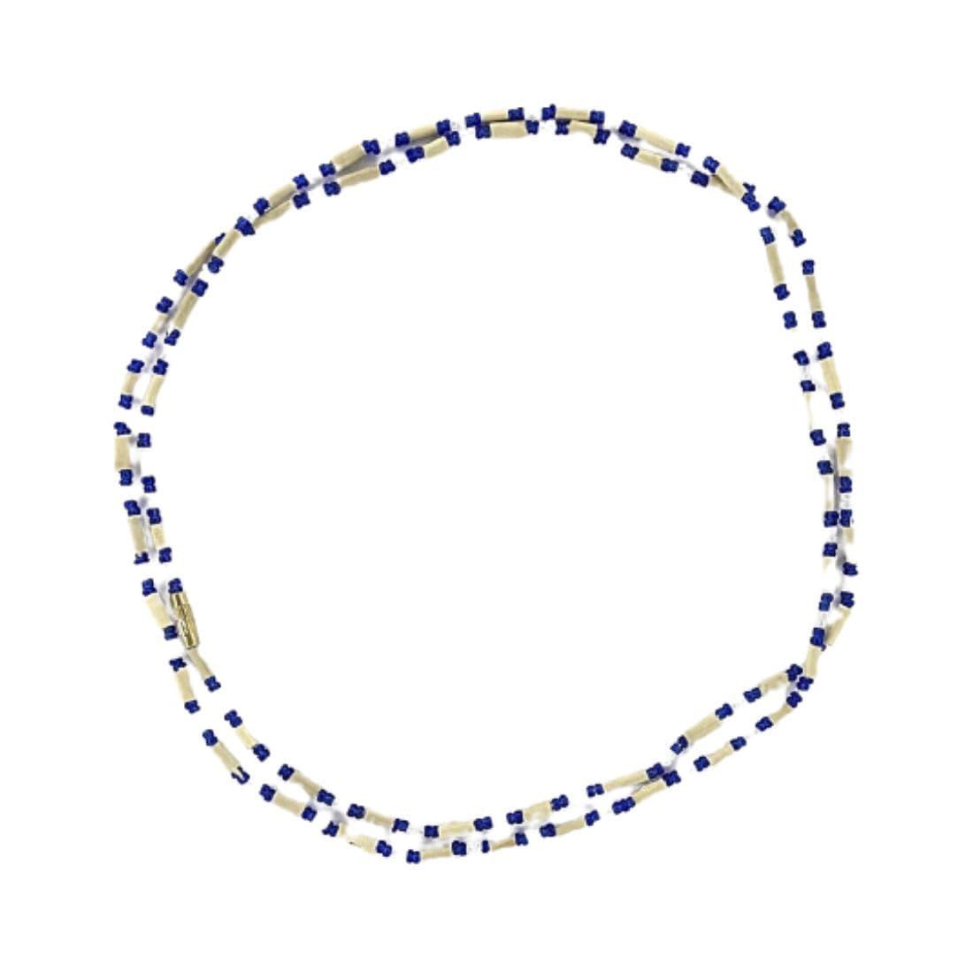 MAYAPURI Two Layer Design Tulsi Kanthi Mala/Tulasi Mala/Holy Basil Wood 2 Round Necklace