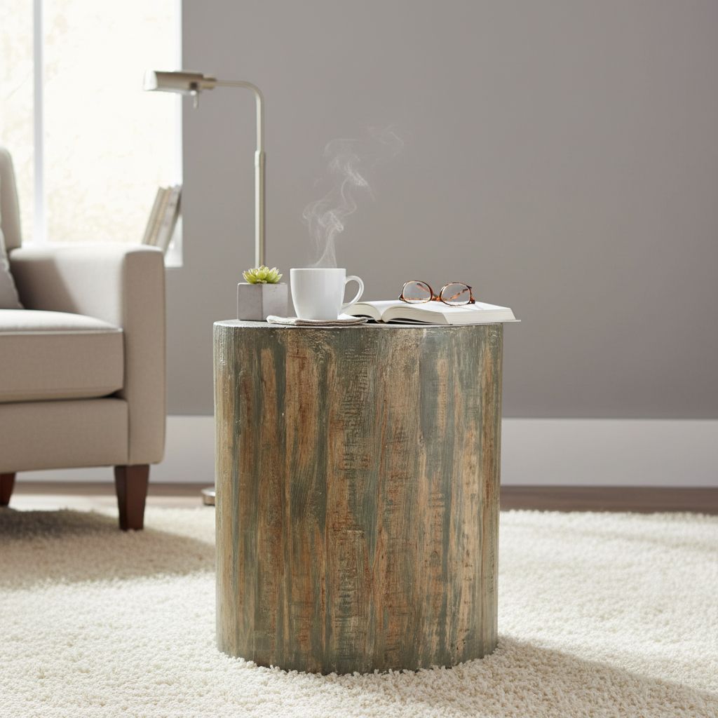 Handicraft Distressed Wooden Cocktail Table Gray Color | Cocktail Table