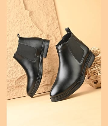 NAAL Black Men's Chelsea Boots