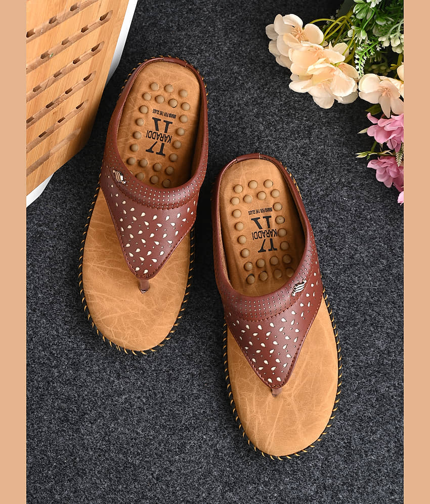 KARADDI Brown Women's Flats