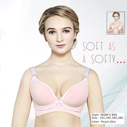 Mom's Soft Maternity Padded T-shirt Bra