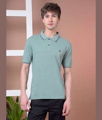 Dollar Men Cotton Regular Fit Solid Polo T Shirt ( Light Grey )