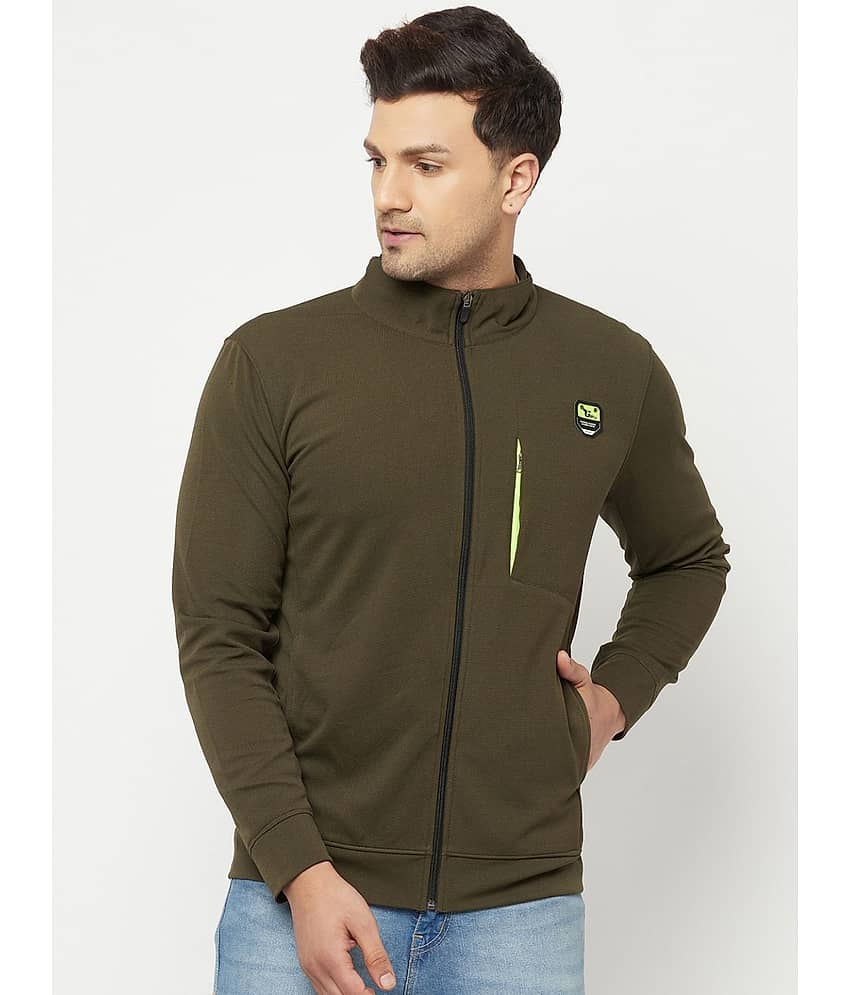 Glito - Olive Polyester Blend Relaxed Fit Men's Casual Jacket ( Pack of 1 )