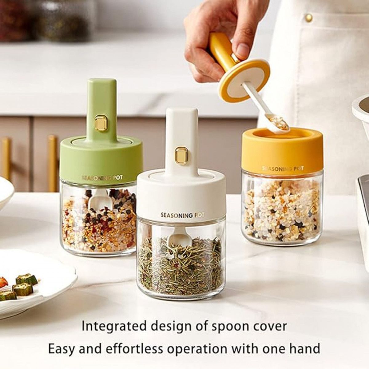 Wholesale Item - SPICE JARS WITH SPOONS - MOQ 26 Pieces