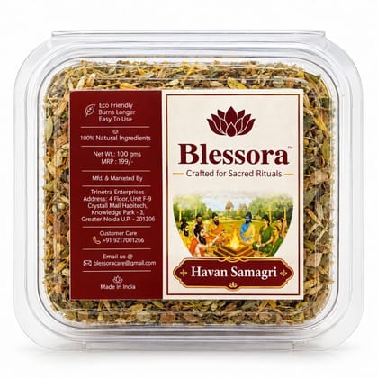 Blessora Havan Samagri 100 GM Blessora Havan Samagri 100 GM