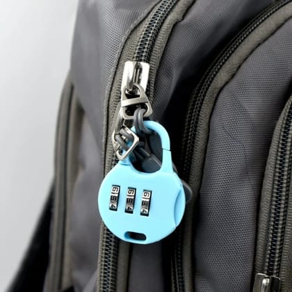 3 Digit Zipper Lock and zipper tool used widely in all security purposes of zipper materials. (PACK OF 2)