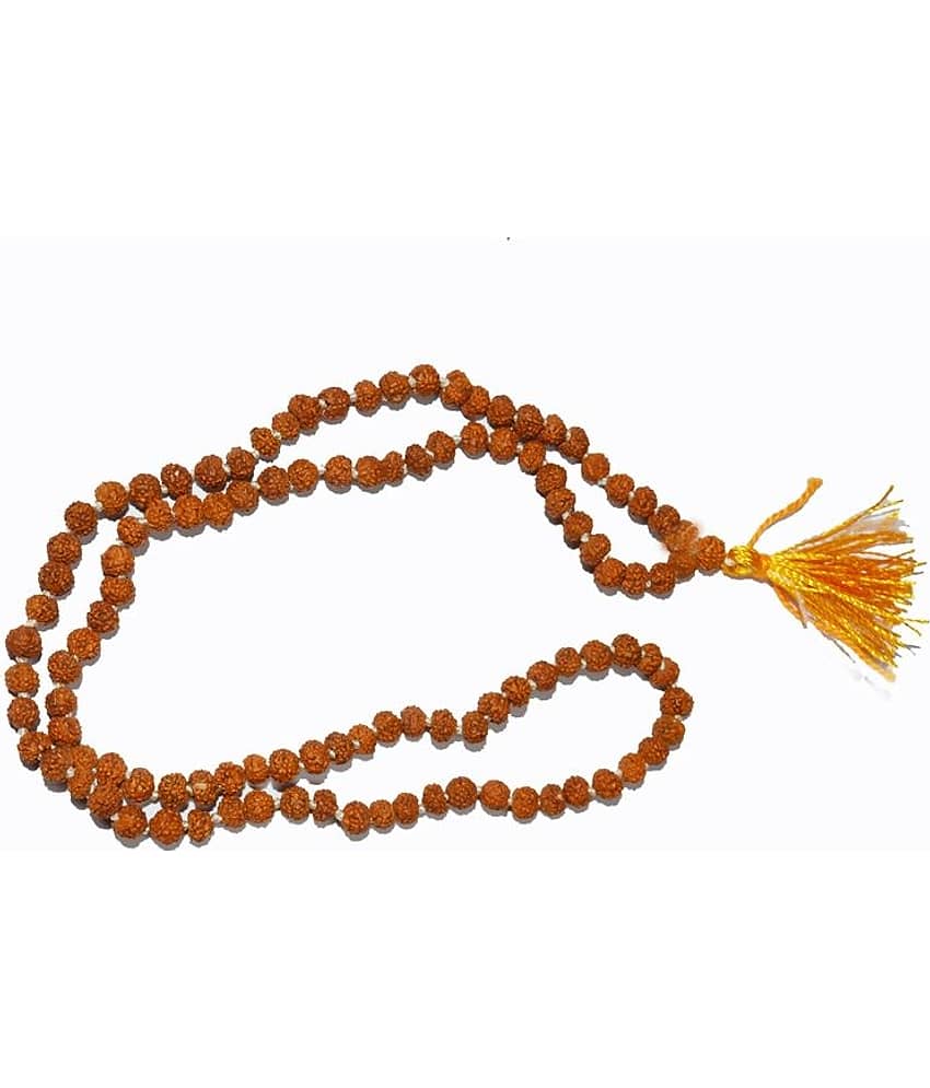 Agarwal Rudraksha Natural 5 Face Rudraksha Mala 4-5mm