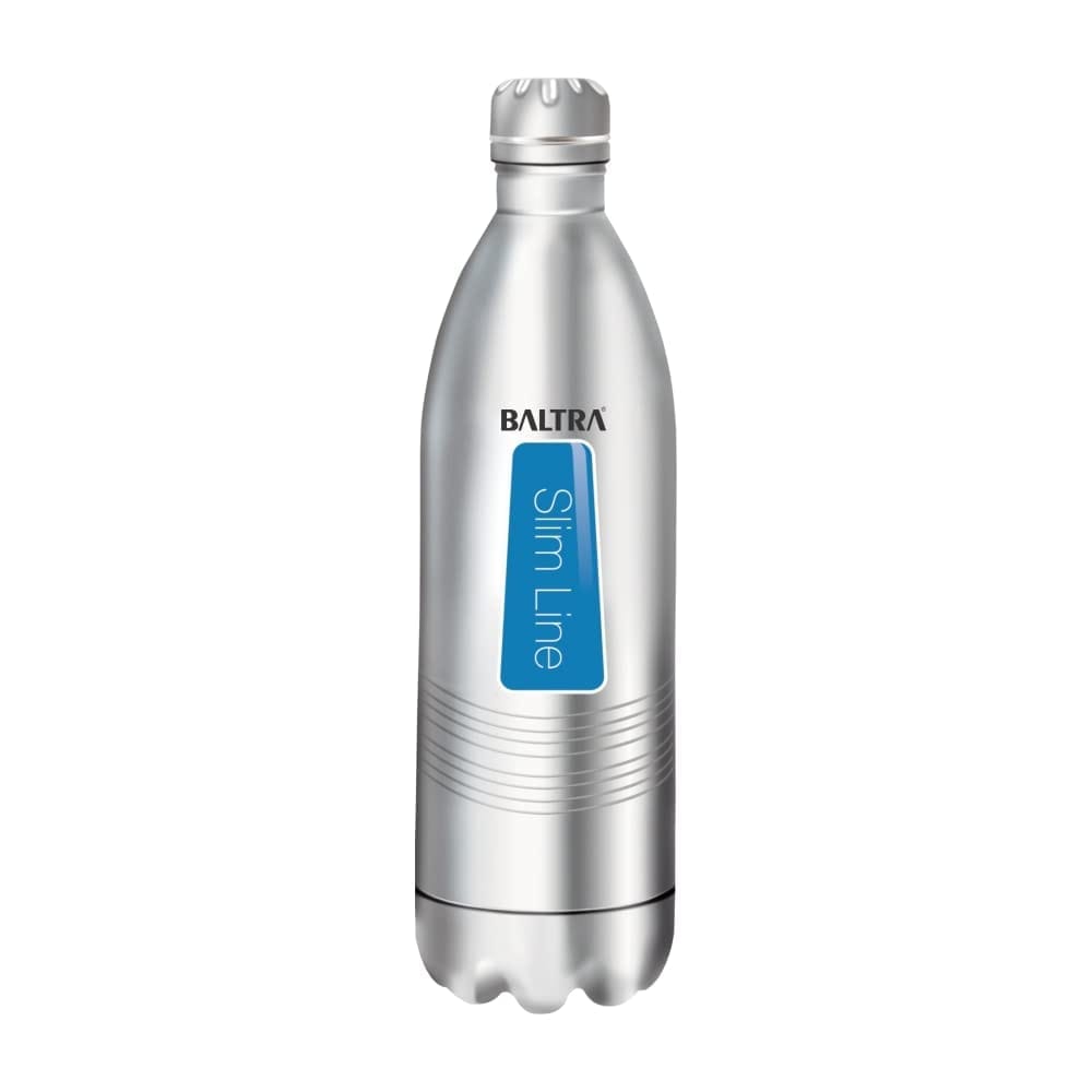 BALTRA Cola Bottle thermosteel 24 Hours Hot and Cold Water Bottle Stainless Steel Flask 1 Litre, Silver