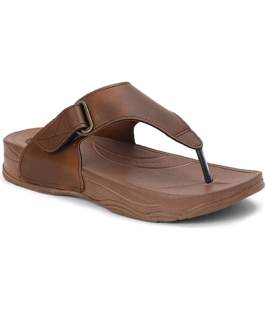 Cozy Wear Tan Women's Leather Slipper