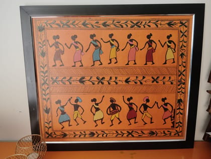 Saura art, size 21/17"Cold laminated frame