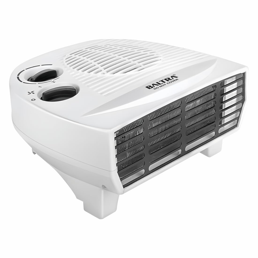 Baltra Feather Dlx BTH-149 (1000W/2000W) Fan Room Heater with Adjustable Thermostat 2 Heat Modes | Winter Heater For Bedroom | Electric Room Heater (ISI certified, 1 Years Warranty, White colour)