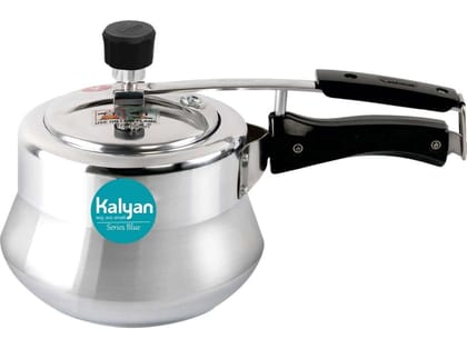 Kalyan Matki Induction Base Aluminium Pressure cooker (Innerlid, Blue) - 3 Litre