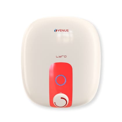 Venus Lyra 10R 10-Litre Storage Water Heater (Ivory/Red, BEE Star Rating - 5 Stars) | Porcelain Enamel Glass Lined Tank | Guarantee - 7 years on Inner Tank. Venus Lyra 10R 10-Litre Storage Water Heater (Ivory/Red, BEE Star Rating - 5 Stars) | Porcelain E