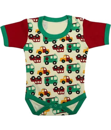 Kaboos Green Colour Cotton Romper for Babies