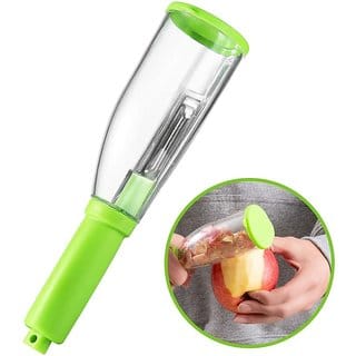 K kudos Vegetable Peeler with Container, Smart Stainless Steel Peeler with C4 Container Pack of 1
