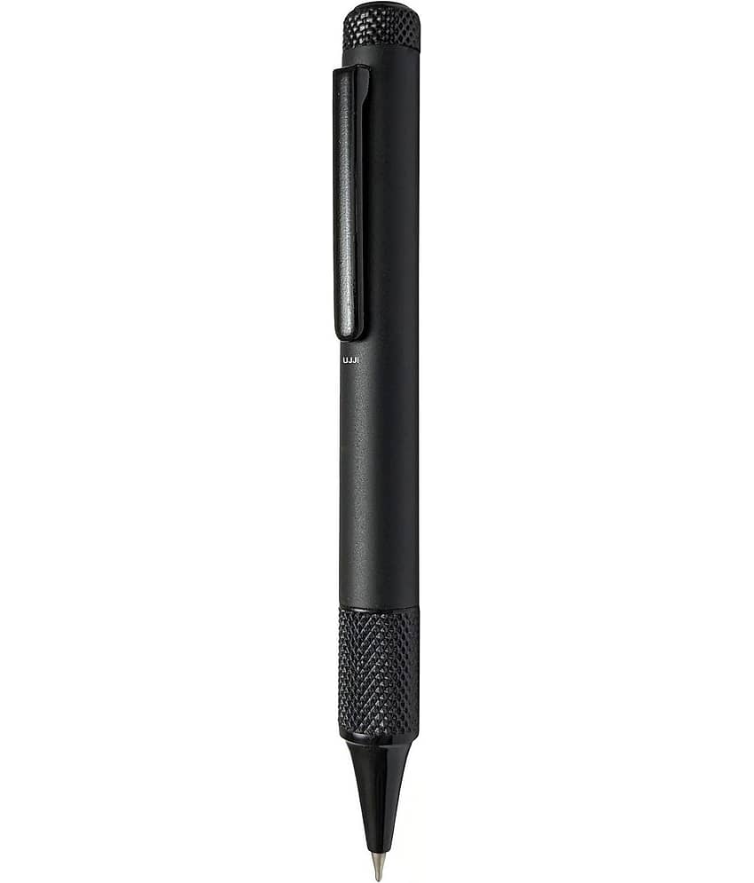 UJJi Jerk Activated Jhatka Pen Unique Design Metal Black Color Ball Pen