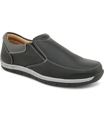 Fentacia MEN CASUAL SHOES Black Men's Slip-on Shoes