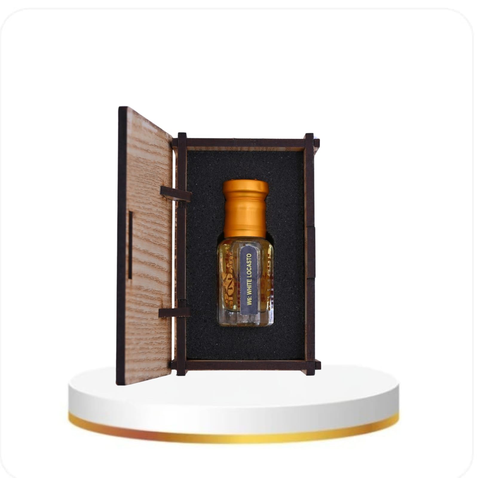 alnaqi fragrances White Locasto Attar| Perfume Oil Unisex | Alcohol-Free Arabian Attar Roll-On | Long-Lasting Concentrated Perfume Oil with Fresh Floral, Woody & Musk Notes
