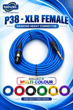 NOVEL P38 - XLR MALE DIAMOND CONNECTOR HEAVY CABLE 20 YARD