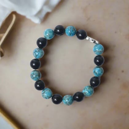 Bloodstone & African Turquoise Combo Bracelet Sahaj Hast | Strength & Transformation Bloodstone & African Turquoise Combo Bracelet Sahaj Hast | Strength & Transformation