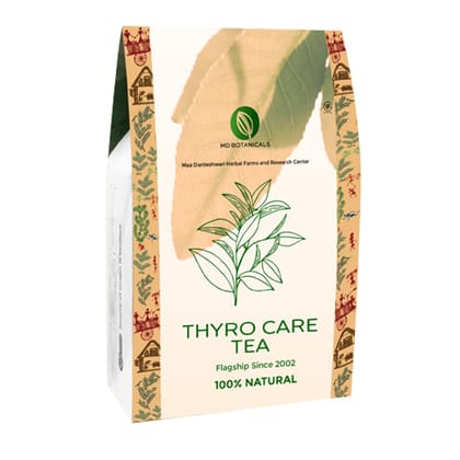 MD Botanicals Thyro Care Herbal Tea | Ayurvedic Thyroid Support with Ashwagandha, Brahmi & Guggul | Caffeine-Free Wellness Tea | 70g Loose Leaf Herbal Blend
