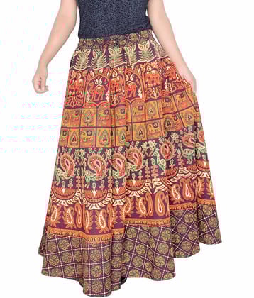 Sttoffa Cotton Wrap Skirt - Brown